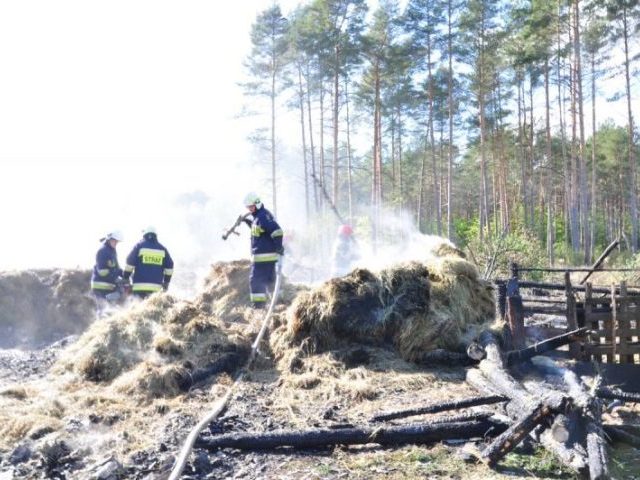 Spłonęła stodoła w Kucborku